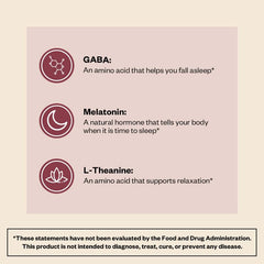 Close look at MENOLABS Well Rested label with melatonin and magnesium.