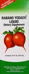 Menper Rabano Yodado Liquid label clearly lists B12, B6, and Thiamin.