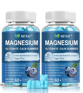 MENXI Magnesium Gummies blueberry bottle supports calm mood with a tasty chew.