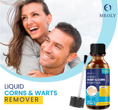 MEOLY applicator tip enables precise wart removal application.