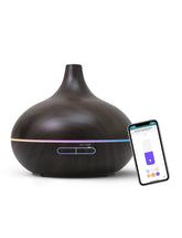 Meross diffuser front view with soft glow, ideal for relaxing ambience.