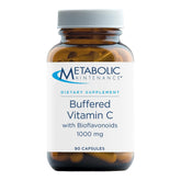 Metabolic Maintenance buffered vitamin C bottle highlighting 1000 mg formula for immune support