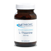 Metabolic Maintenance L-Theanine 200mg bottle front for calm focus and daily use