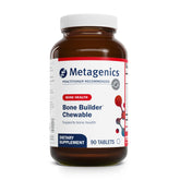 Metagenics Bone Builder chewable tablets with calcium for bone support.