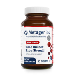 Metagenics Bone Builder Extra Strength bottle shown for daily bone support