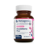 Metagenics Chasteberry Plus bottle front promoting hormonal balance.