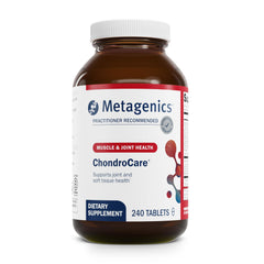 Metagenics ChondroCare bottle front for joint mobility.