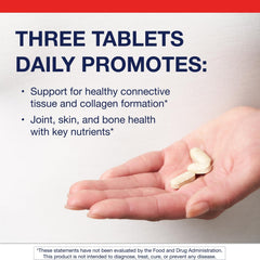 Close-up of Metagenics Collagenics cap suggesting care in daily use.