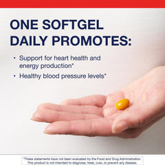 Metagenics CoQ10 ST-100-100 mg softgel closeup.