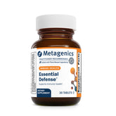 Metagenics Essential Defense bottle with tablets, signaling immune support potential