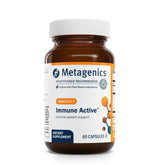 Metagenics Immune Active bottle front highlighting branding and packaging for easy identification