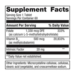 Metagenics Intrinsi B12-Folate tablets close-up, showcasing bioactive B12 and folate for daily vitality.