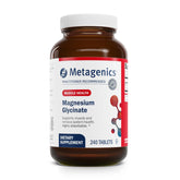 Metagenics Magnesium Glycinate bottle promotes relaxation and restful sleep.