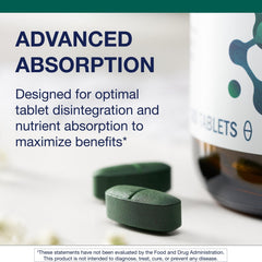 Metagenics Multigenics bottle open exposing tablets for easy daily supplementation.