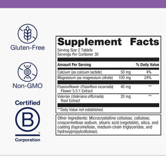 Metagenics MyoCalm tablets close-up highlighting easy-to-take format
