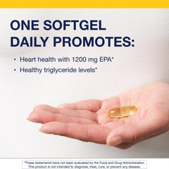 Burp-free capsules of Metagenics OmegaGenics EPA1200 for easy, pleasant use