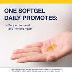 Metagenics OmegaGenics Mega 10 label close-up emphasizes purity and testing