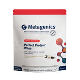 Metagenics Perfect Protein Vanilla bottle ready for post-workout recovery