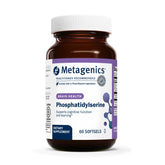 Metagenics Phosphatidylserine bottle label showing sunflower-derived PS for daily cognitive support