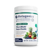 Metagenics PhytoMulti bottle front highlights tropical blend for daily wellness.