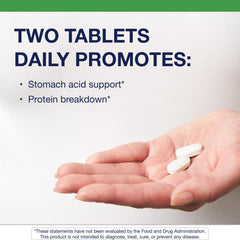 Metagenics SpectraZyme Betaine HCl with Pepsin ingredients panel