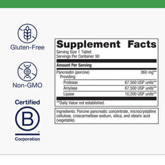 SpectraZyme capsules close-up showing easy-to-swallow texture for meal-time digestion