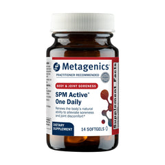 Metagenics SPM Active bottle front, highlighting daily joint support potential
