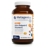 Metagenics Ultra Potent-C chewable orange tablets close-up for immune support.