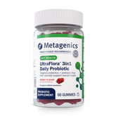 Metagenics UltraFlora 3 in 1 bottle front supports gut balance and overall wellness.