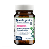 Metagenics UltraFlora Complete Women's Probiotic bottle cap shows convenient daily use.