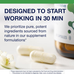 Kitchen counter scene featuring Metagenics UltraFlora Intensive Care, suggesting easy daily use.