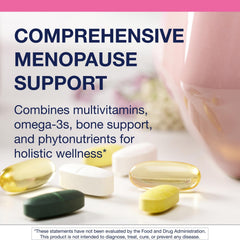 Metagenics Women's Prime bone builder label highlights magnesium and Ostera for bone health.