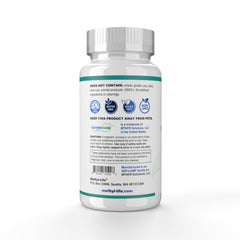 Methyl-Life mint chewables in a convenient bottle for on-the-go.