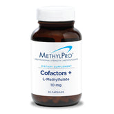 MethylPro L-Methylfolate 10 mg bottle with pour illustrating dosage and use