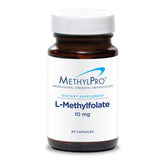 MethylPro L-Methylfolate 10 mg capsule close-up for daily brain support.