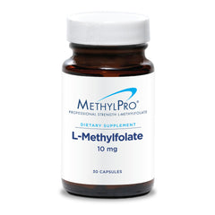 MethylPro L-Methylfolate 10 mg capsule close-up for daily brain support.