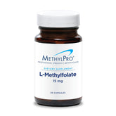 MethylPro L-Methylfolate 15mg bottle for daily brain health and focus.