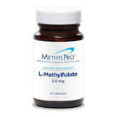 MethylPro L-Methylfolate 2.5mg bottle ready for daily brain health support.