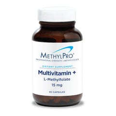 MethylPro multivitamin iron-free bottle for daily wellness visualization