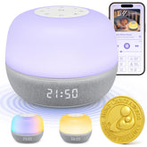 Mewaii sound machine with sunrise alarm for a gentle morning wake.