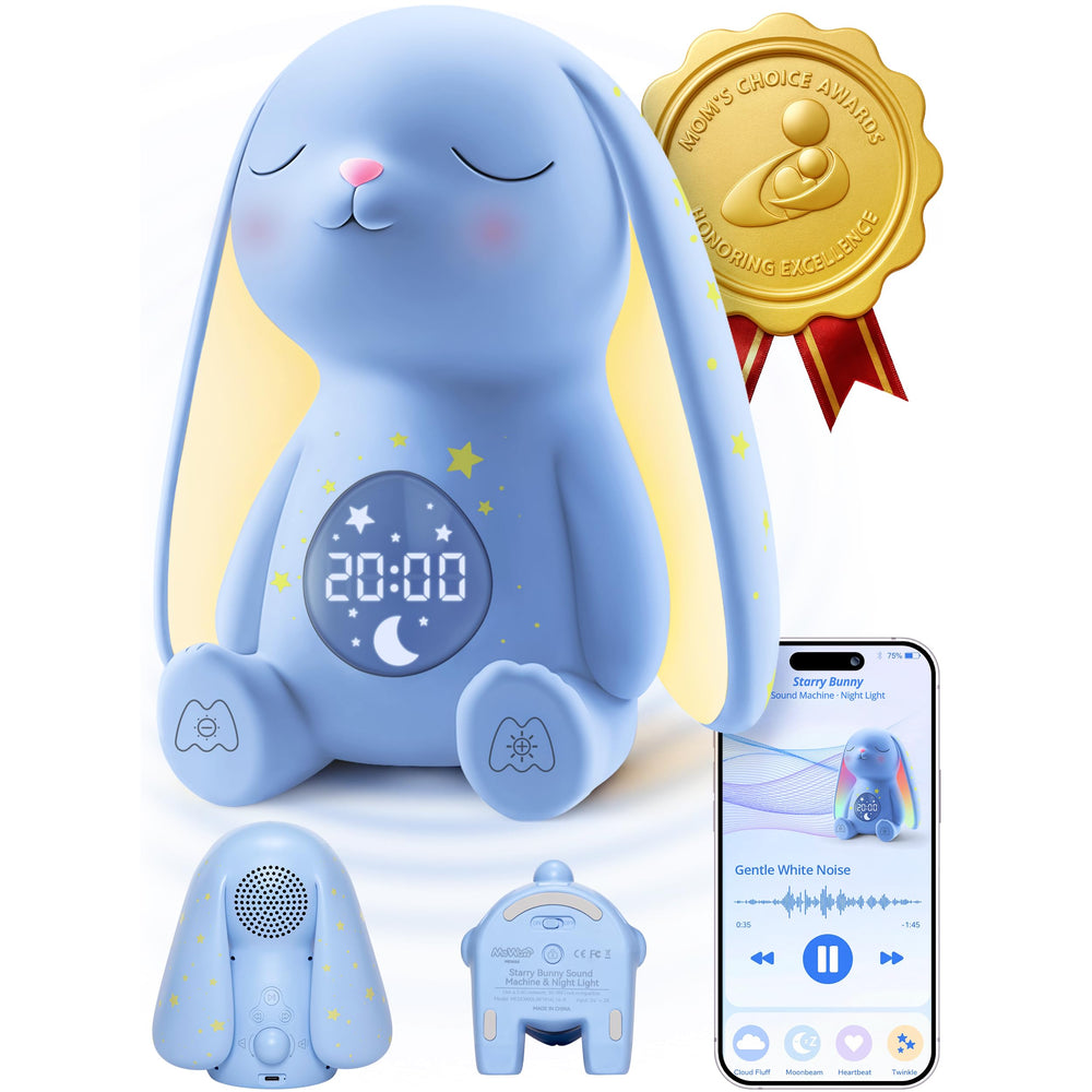 Mewaii white noise machine delivers overnight soothing for baby sleep.