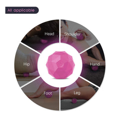 MEXITOP electric massage ball close-up texture for targeted deep-tissue massage.