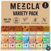 Mezcla Puff Crispy Bar variety pack on a snack tray, a convenient gluten-free option.
