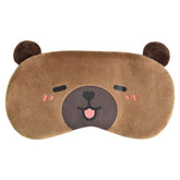 Mezeic Capibara antifaz de dormir en peluche, suave para noches tranquilas.