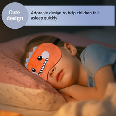 Mezeic cartoon dinosaur eye mask plush comfortable for kids and adults