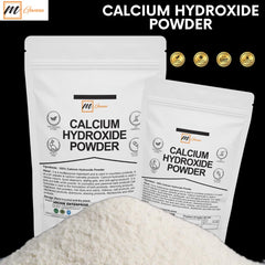 close-up of mganna calcium hydroxide powder texture