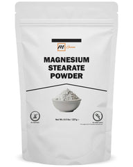 mGanna magnesium stearate powder in bag with label for food and cosmetics
