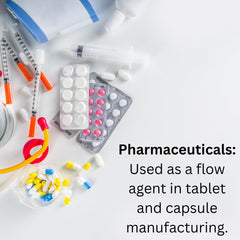 mGanna magnesium stearate powder with scoop enables precise dispersion in formulations