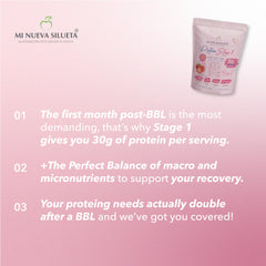MI NUEVA SILUETA Lipotransfer Stage 1 shake cup enables convenient post-op nutrition.