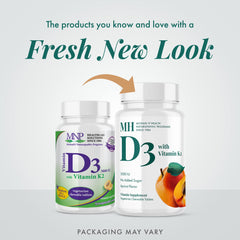 MICHAEL'S D3 + K2 nutrition facts label close-up, high potency